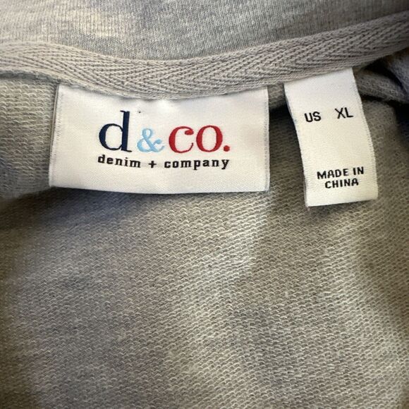 Denim & Co. Cotton Pullover Top with Colorful Rhinestone Embellishing Floral XL - Picture 8 of 8